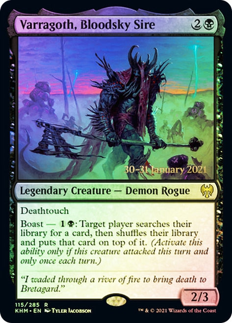 Varragoth, Bloodsky Sire  [Kaldheim Prerelease Promos] | Cracking-Singles