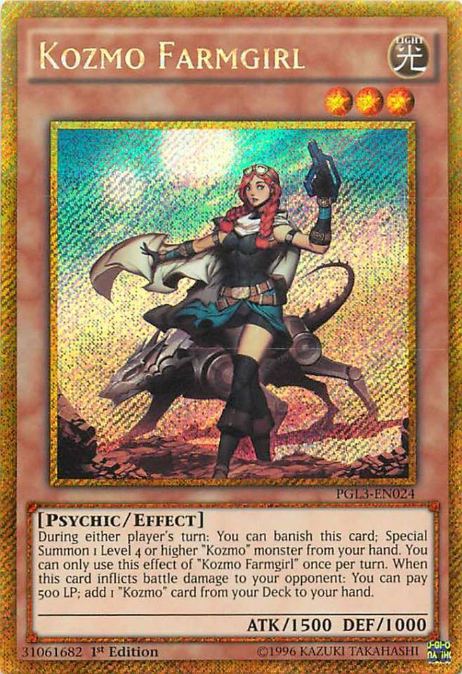 Kozmo Farmgirl [PGL3-EN024] Gold Secret Rare | Cracking-Singles