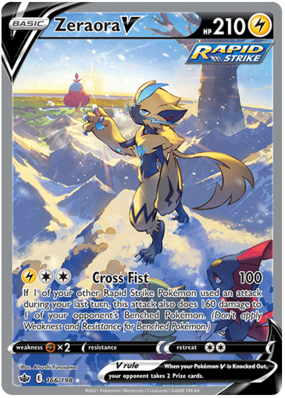 Zeraora V (166/198) [Sword & Shield: Chilling Reign] | Cracking-Singles