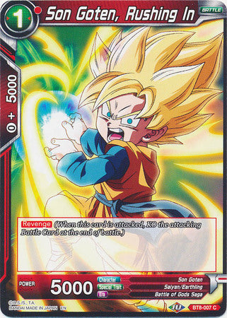 Son Goten, Rushing In [BT8-007] | Cracking-Singles