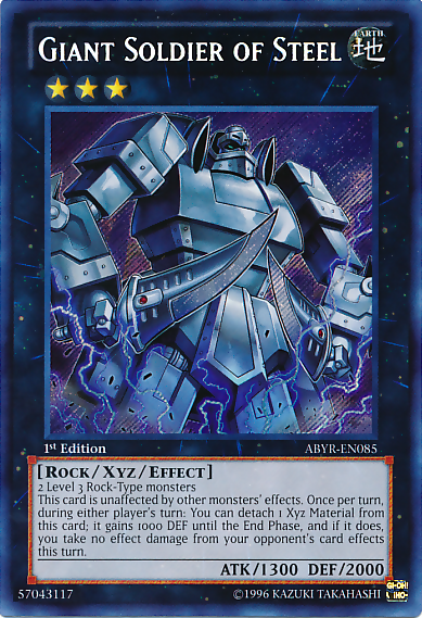 Giant Soldier of Steel [ABYR-EN085] Secret Rare | Cracking-Singles