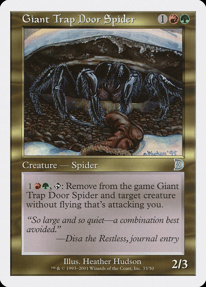 Giant Trap Door Spider [Deckmasters] | Cracking-Singles