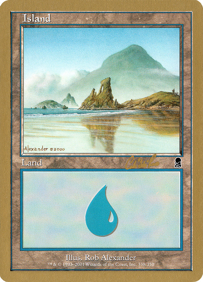 Island (cr338) (Carlos Romao) [World Championship Decks 2002] | Cracking-Singles