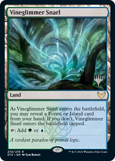 Vineglimmer Snarl (Promo Pack) [Strixhaven: School of Mages Promos] | Cracking-Singles