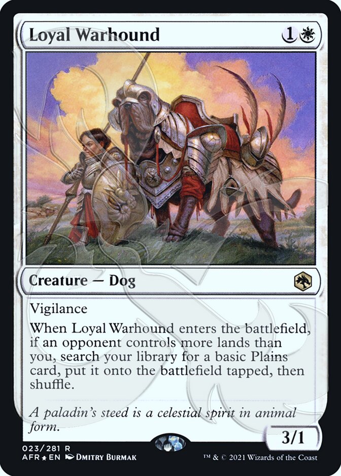 Loyal Warhound (Ampersand Promo) [Dungeons & Dragons: Adventures in the Forgotten Realms Promos] | Cracking-Singles