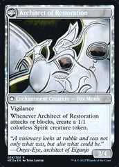 The Restoration of Eiganjo // Architect of Restoration [Kamigawa: Neon Dynasty Prerelease Promos] | Cracking-Singles