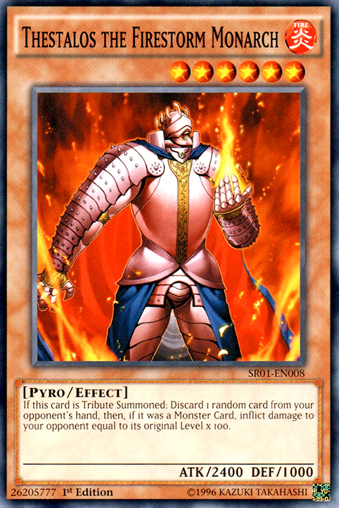 Thestalos the Firestorm Monarch [SR01-EN008] Common | Cracking-Singles