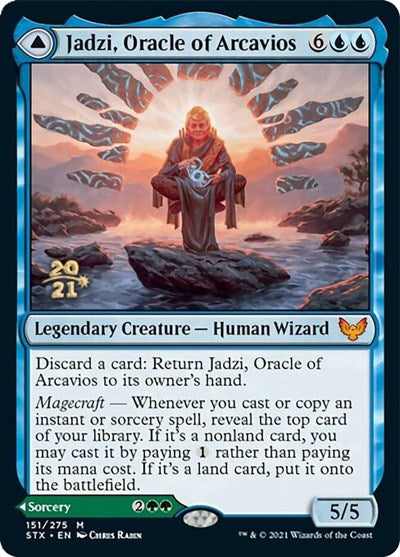 Jadzi, Oracle of Arcavios // Journey to the Oracle [Strixhaven: School of Mages Prerelease Promos] | Cracking-Singles