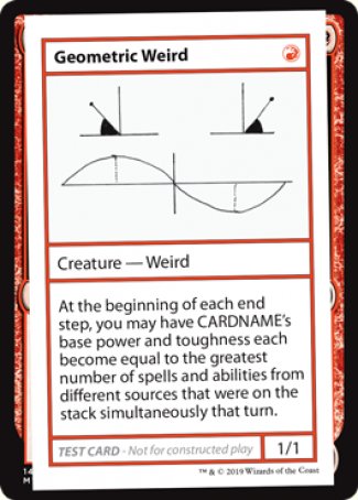 Geometric Weird (2021 Edition) [Mystery Booster Playtest Cards] | Cracking-Singles