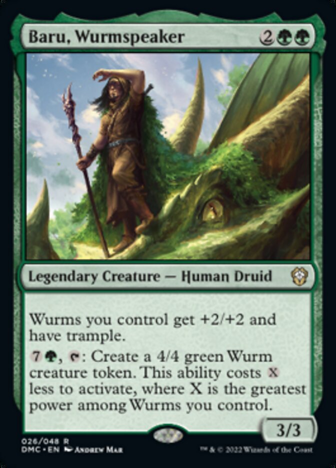 Baru, Wurmspeaker [Dominaria United Commander] | Cracking-Singles