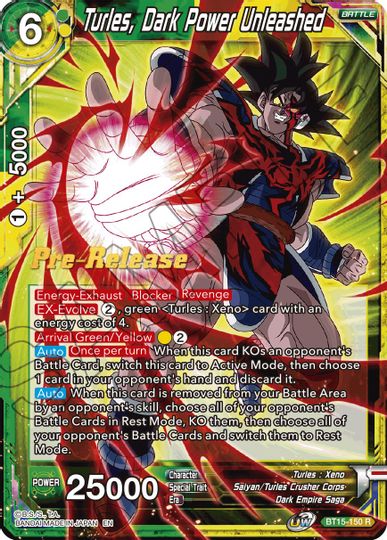 Turles, Dark Power Unleashed (BT15-150) [Saiyan Showdown Prerelease Promos] | Cracking-Singles