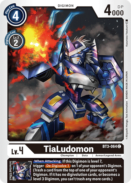 TiaLudomon [BT3-064] [Release Special Booster Ver.1.5] | Cracking-Singles