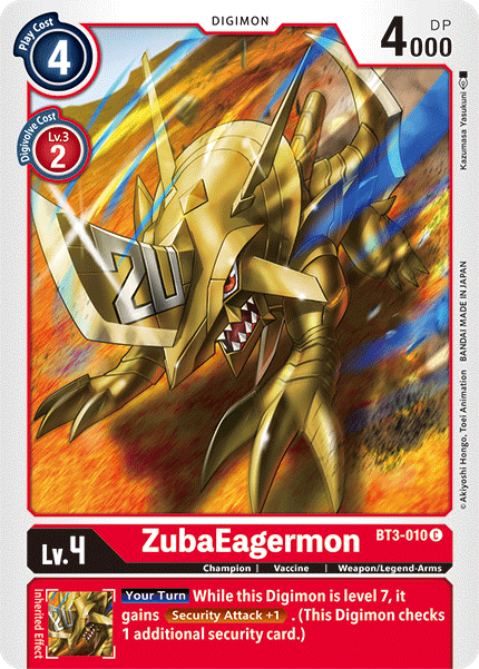 ZubaEagermon [BT3-010] [Release Special Booster Ver.1.5] | Cracking-Singles