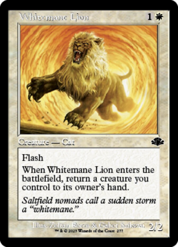 Whitemane Lion (Retro) [Dominaria Remastered] | Cracking-Singles