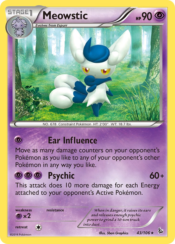 Meowstic (43/106) (Theme Deck Exclusive) [XY: Flashfire] | Cracking-Singles