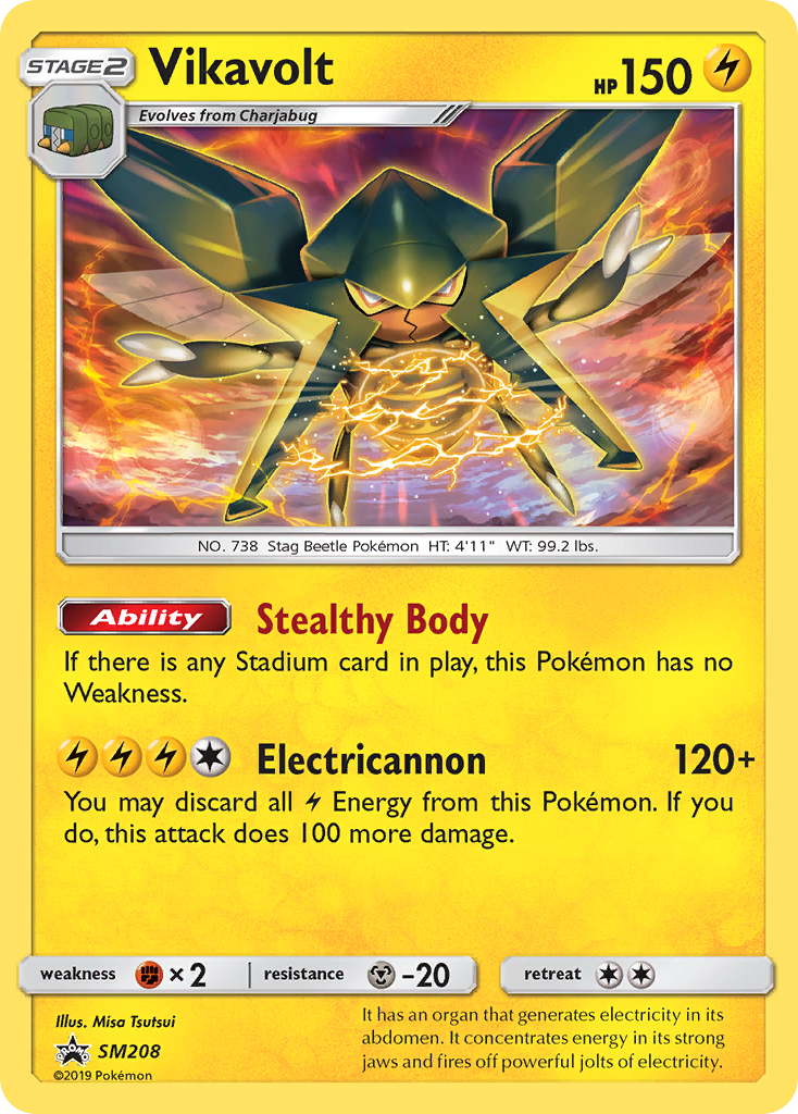 Vikavolt (SM208) [Sun & Moon: Black Star Promos] | Cracking-Singles