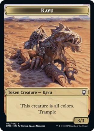 Kavu // Angel Double-sided Token [Dominaria United Commander Tokens] | Cracking-Singles