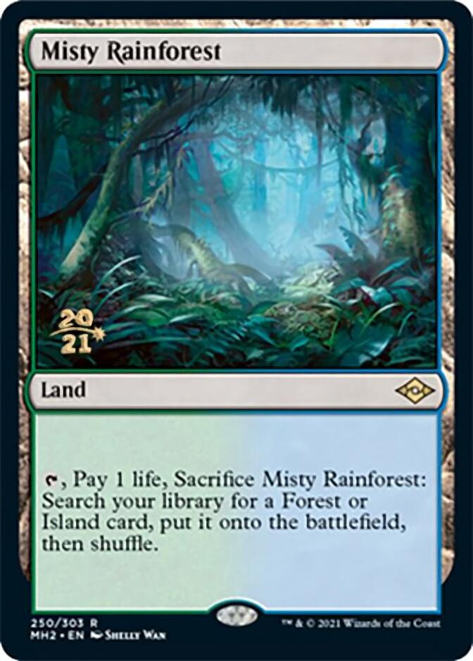 Misty Rainforest [Modern Horizons 2 Prerelease Promos] | Cracking-Singles