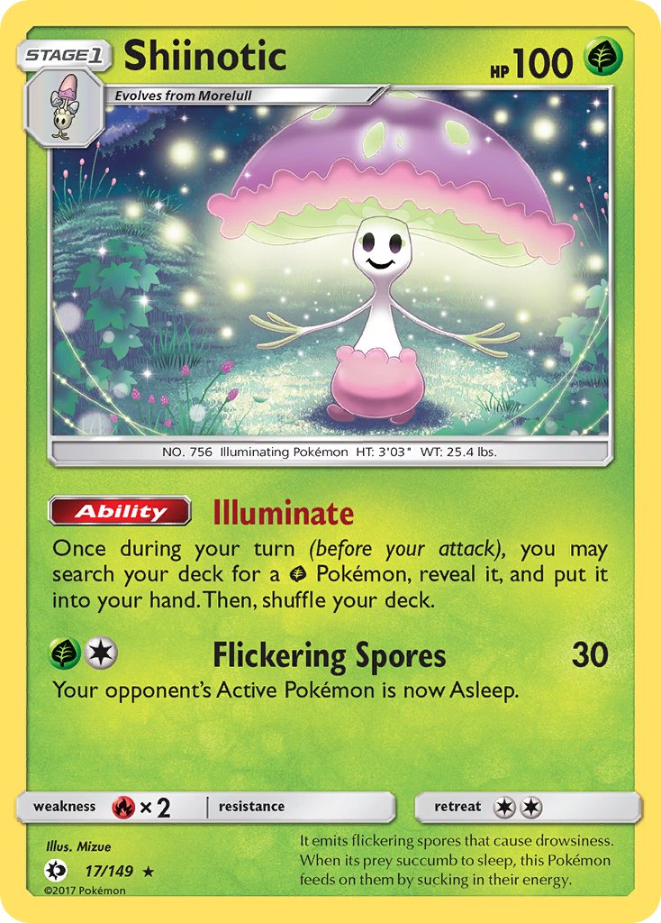 Shiinotic (17/149) (Theme Deck Exclusive) [Sun & Moon: Base Set] | Cracking-Singles