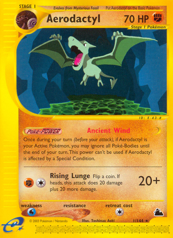 Aerodactyl (1/144) [Skyridge] | Cracking-Singles