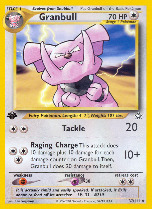 Granbull (37/111) [Neo Genesis 1st Edition] | Cracking-Singles