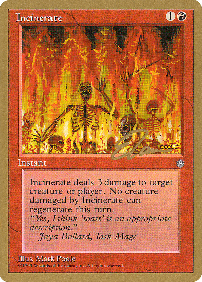 Incinerate (Eric Tam) [Pro Tour Collector Set] | Cracking-Singles