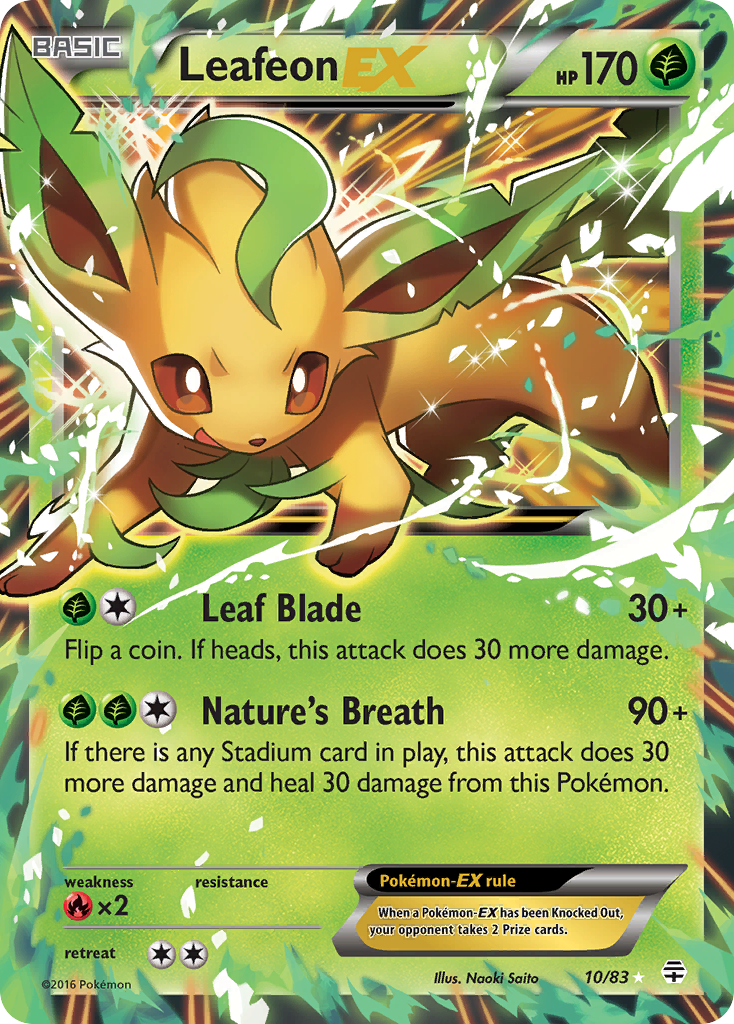 Leafeon EX (10/83) [XY: Generations] | Cracking-Singles