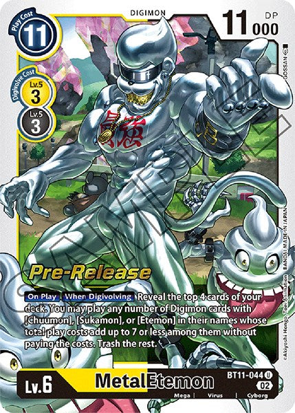 MetalEtemon [BT11-044] [Dimensional Phase Pre-Release Promos] | Cracking-Singles