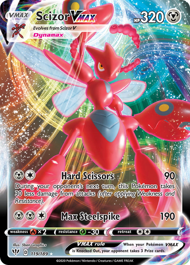 Scizor VMAX (119/189) [Sword & Shield: Darkness Ablaze] | Cracking-Singles