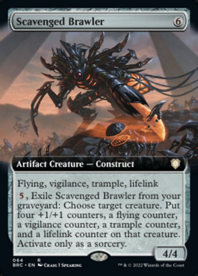 Scavenged Brawler (Extended Art) [The Brothers' War Commander] | Cracking-Singles