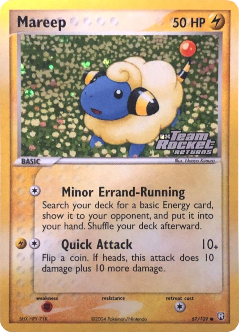 Mareep (67/109) (Stamped) [EX: Team Rocket Returns] | Cracking-Singles