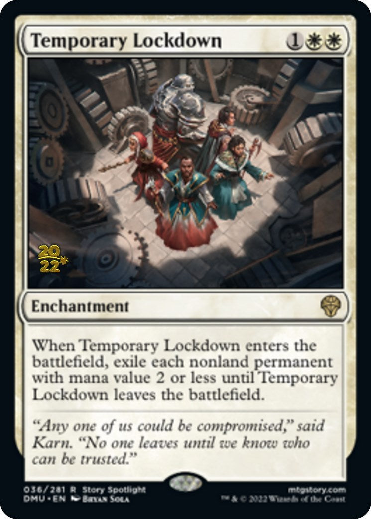 Temporary Lockdown [Dominaria United Prerelease Promos] | Cracking-Singles