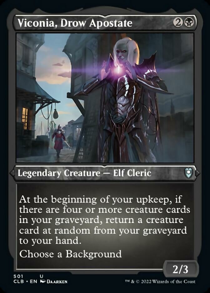 Viconia, Drow Apostate (Foil Etched) [Commander Legends: Battle for Baldur's Gate] | Cracking-Singles