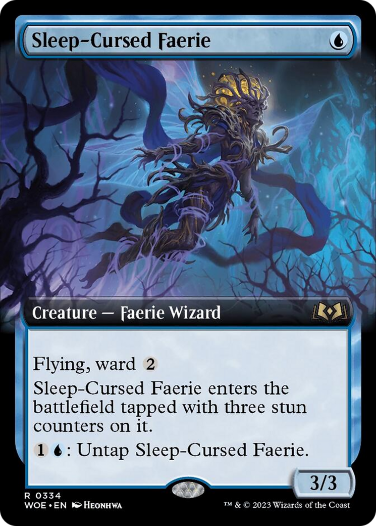 Sleep-Cursed Faerie (Extended Art) [Wilds of Eldraine] | Cracking-Singles