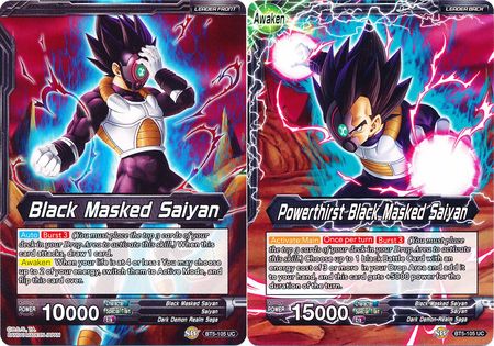 Black Masked Saiyan // Powerthirst Black Masked Saiyan (Giant Card) (BT5-105) [Oversized Cards] | Cracking-Singles