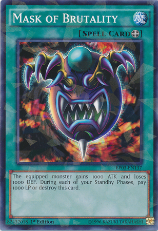 Mask of Brutality [BP03-EN137] Shatterfoil Rare | Cracking-Singles