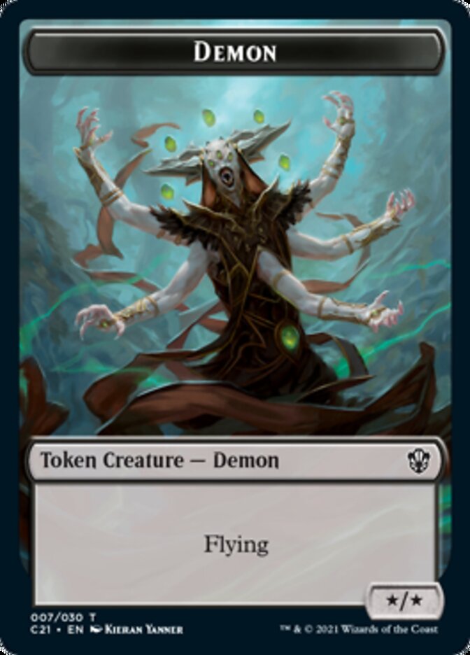 Demon // Fungus Beast Token [Commander 2021 Tokens] | Cracking-Singles