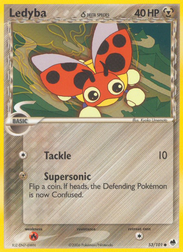 Ledyba (53/101) (Delta Species) [EX: Dragon Frontiers] | Cracking-Singles