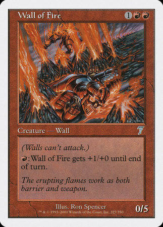 Wall of Fire [Seventh Edition] | Cracking-Singles