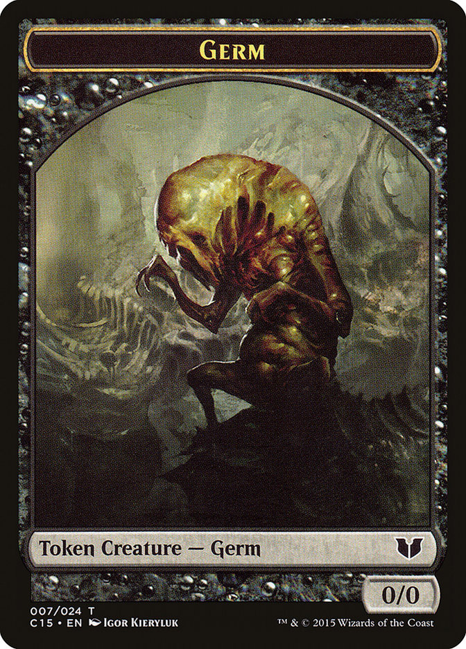 Frog Lizard // Germ Double-Sided Token [Commander 2015 Tokens] | Cracking-Singles