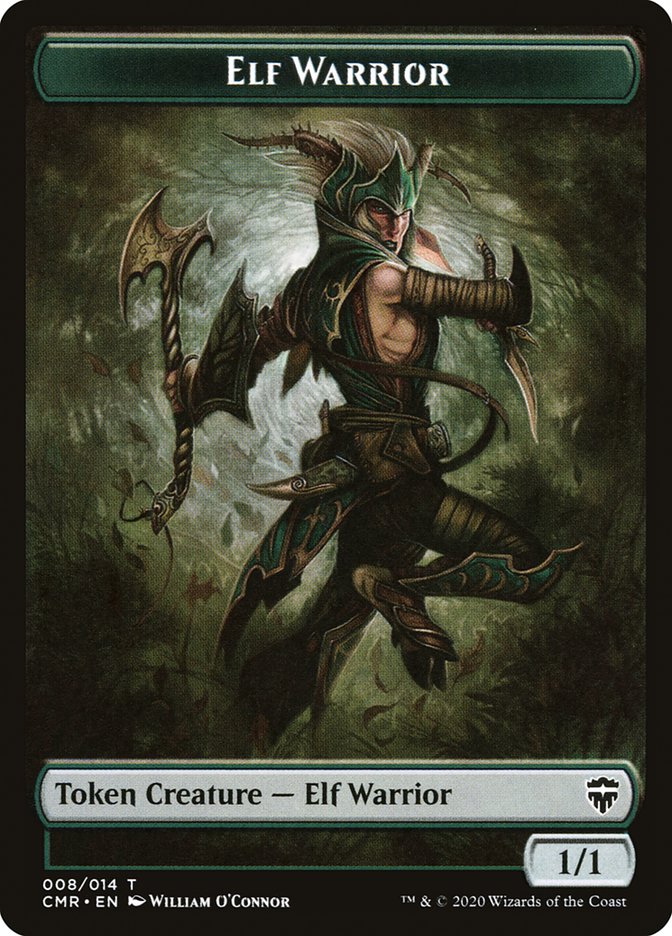 Elf Warrior // Rock Token [Commander Legends Tokens] | Cracking-Singles