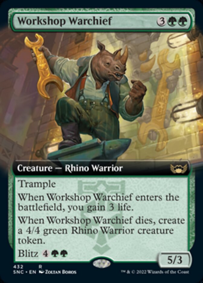 Workshop Warchief (Extended Art) [Streets of New Capenna] | Cracking-Singles