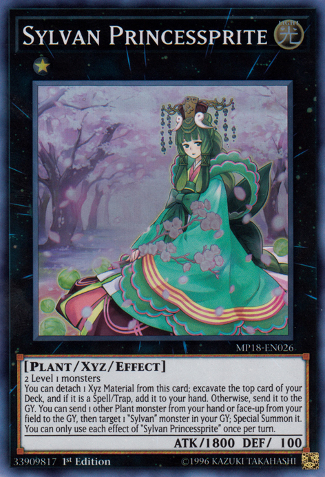 Sylvan Princessprite [MP18-EN026] Super Rare | Cracking-Singles