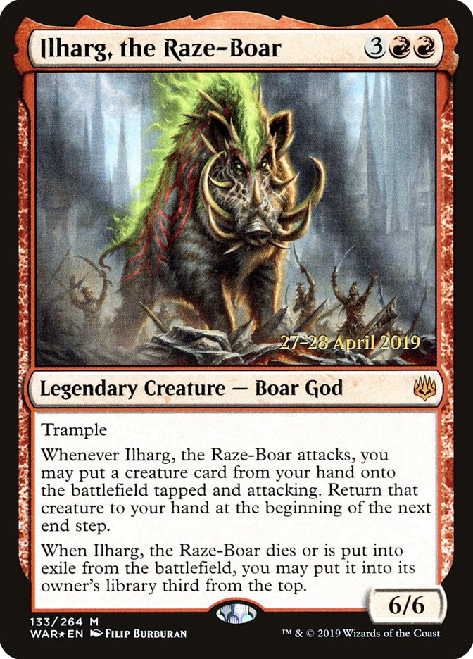 Ilharg, the Raze-Boar  [War of the Spark Prerelease Promos] | Cracking-Singles