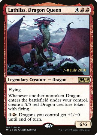 Lathliss, Dragon Queen [Core Set 2019 Promos] | Cracking-Singles