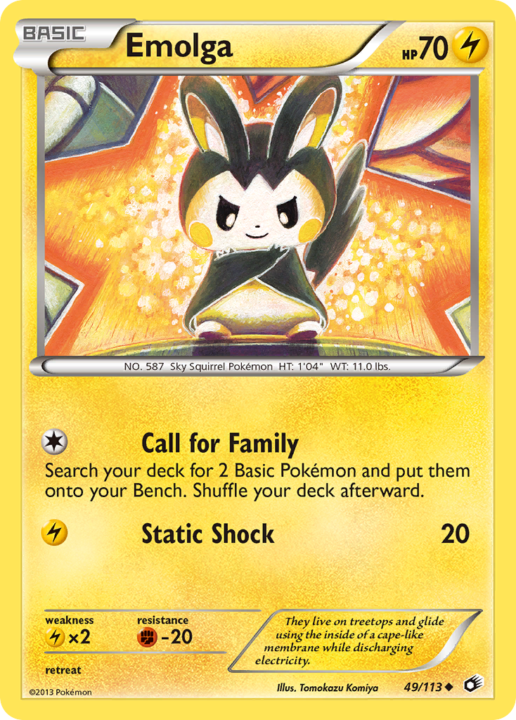 Emolga (49/113) [Black & White: Legendary Treasures] | Cracking-Singles