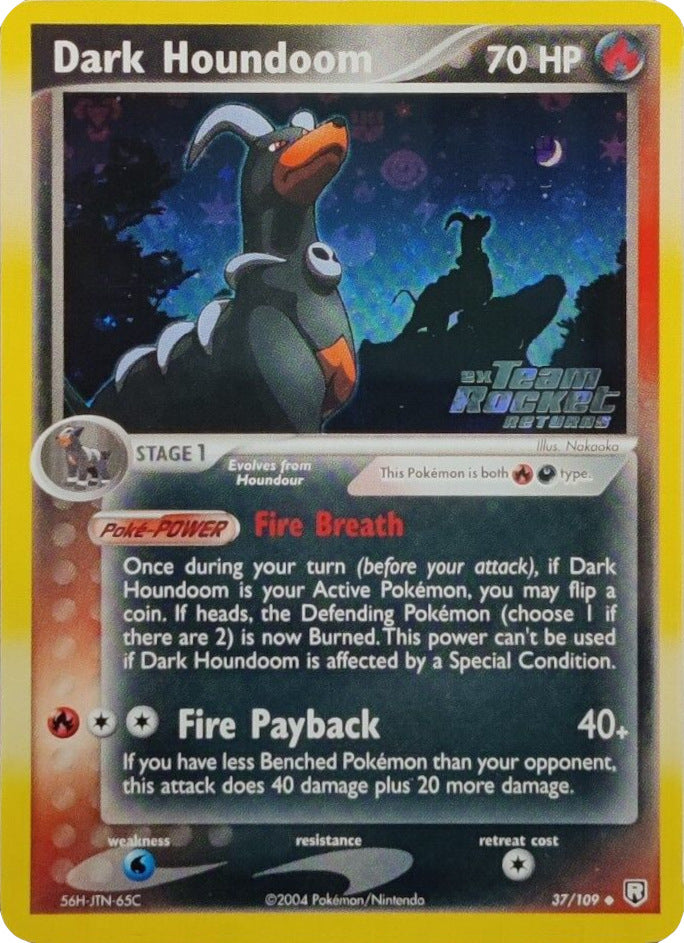 Dark Houndoom (37/109) (Stamped) [EX: Team Rocket Returns] | Cracking-Singles