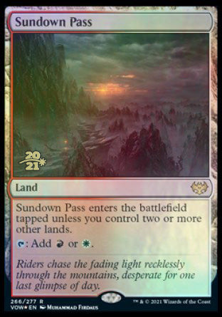 Sundown Pass [Innistrad: Crimson Vow Prerelease Promos] | Cracking-Singles