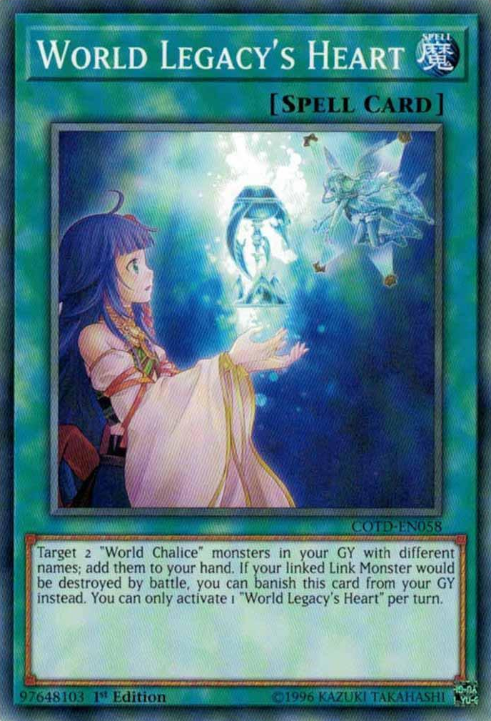 World Legacy's Heart [COTD-EN058] Common | Cracking-Singles