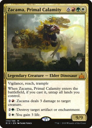 Zacama, Primal Calamity [Rivals of Ixalan Promos] | Cracking-Singles